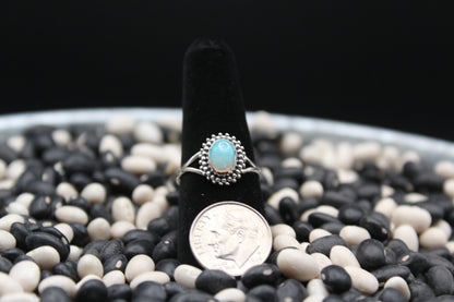 Dainty Sterling Silver Rings – Unique Stone Selection (Size 8)