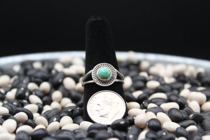 Dainty Sterling Silver Rings – Unique Stone Selection (Size 8.5)