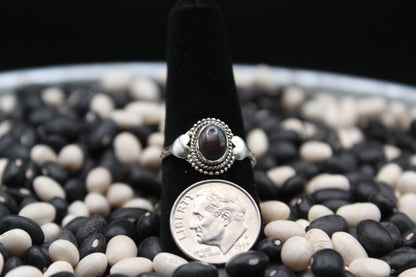 Dainty Sterling Silver Rings – Unique Stone Selection (Size 8.5)