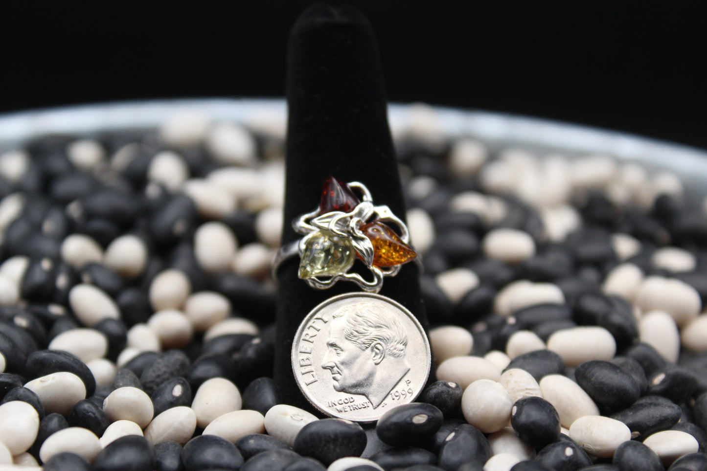 Dainty Sterling Silver Rings – Unique Stone Selection (Size 8.5)