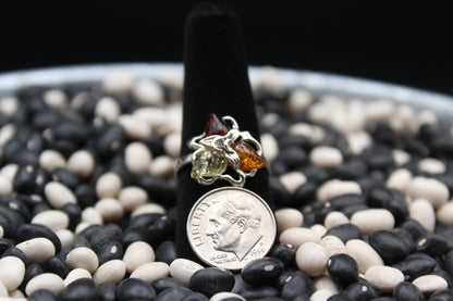 Dainty Sterling Silver Rings – Unique Stone Selection (Size 8.5)