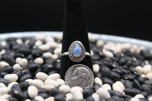 Dainty Sterling Silver Rings – Unique Stone Selection (Size 9 & 9.5)