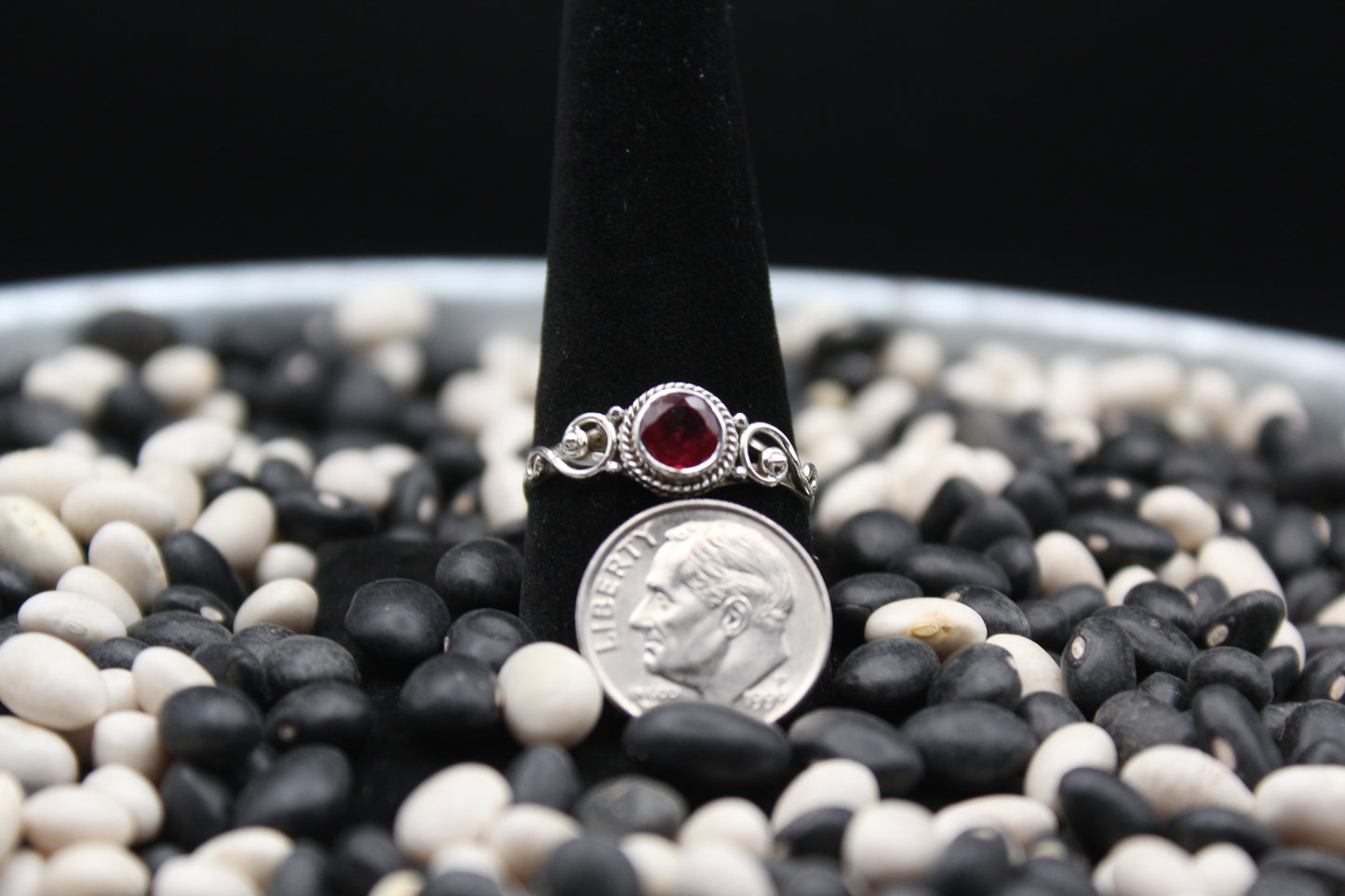 Dainty Sterling Silver Rings – Unique Stone Selection (Size 10 & 10.5)