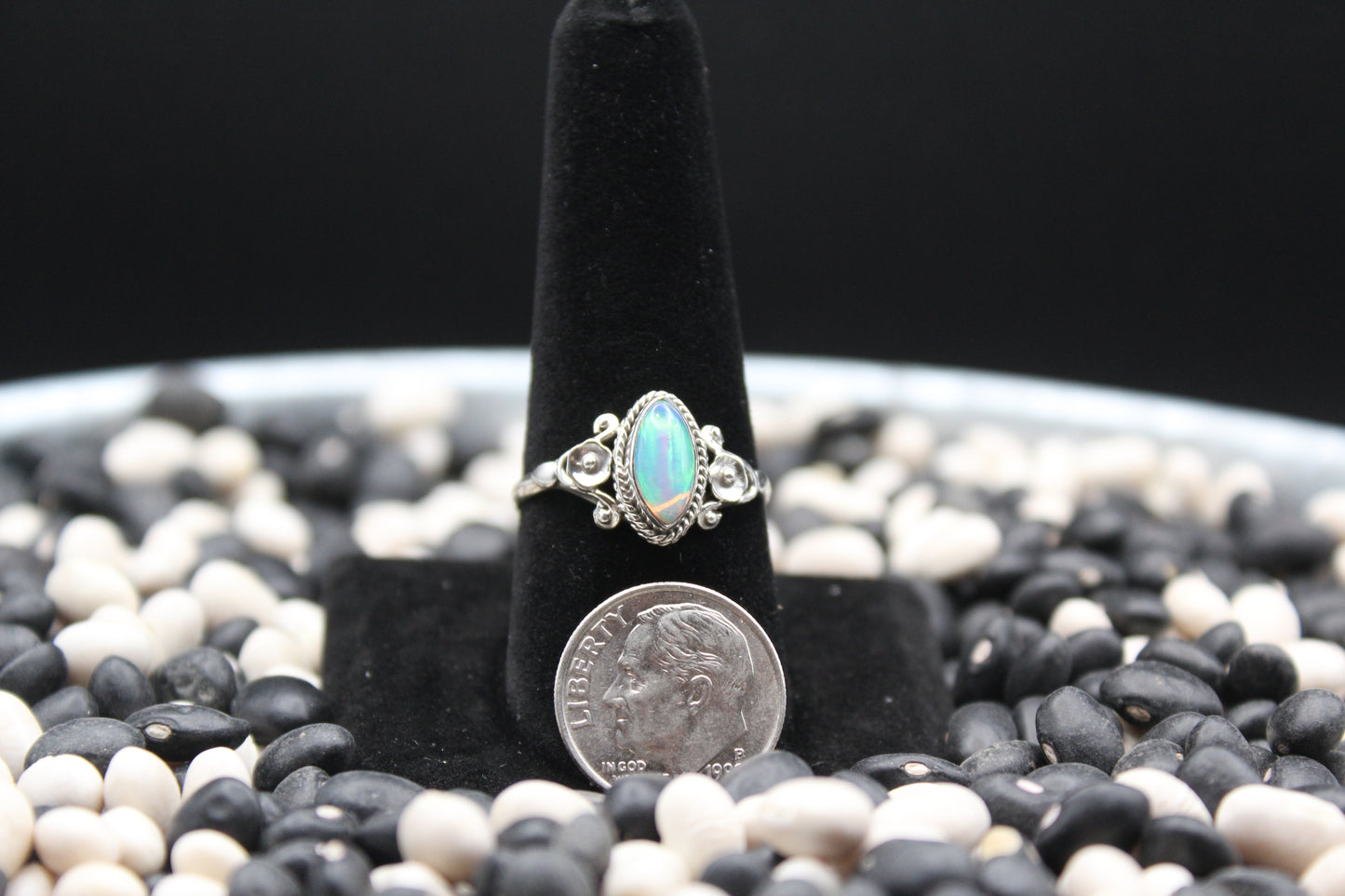 Dainty Sterling Silver Rings – Unique Stone Selection (Size 10 & 10.5)