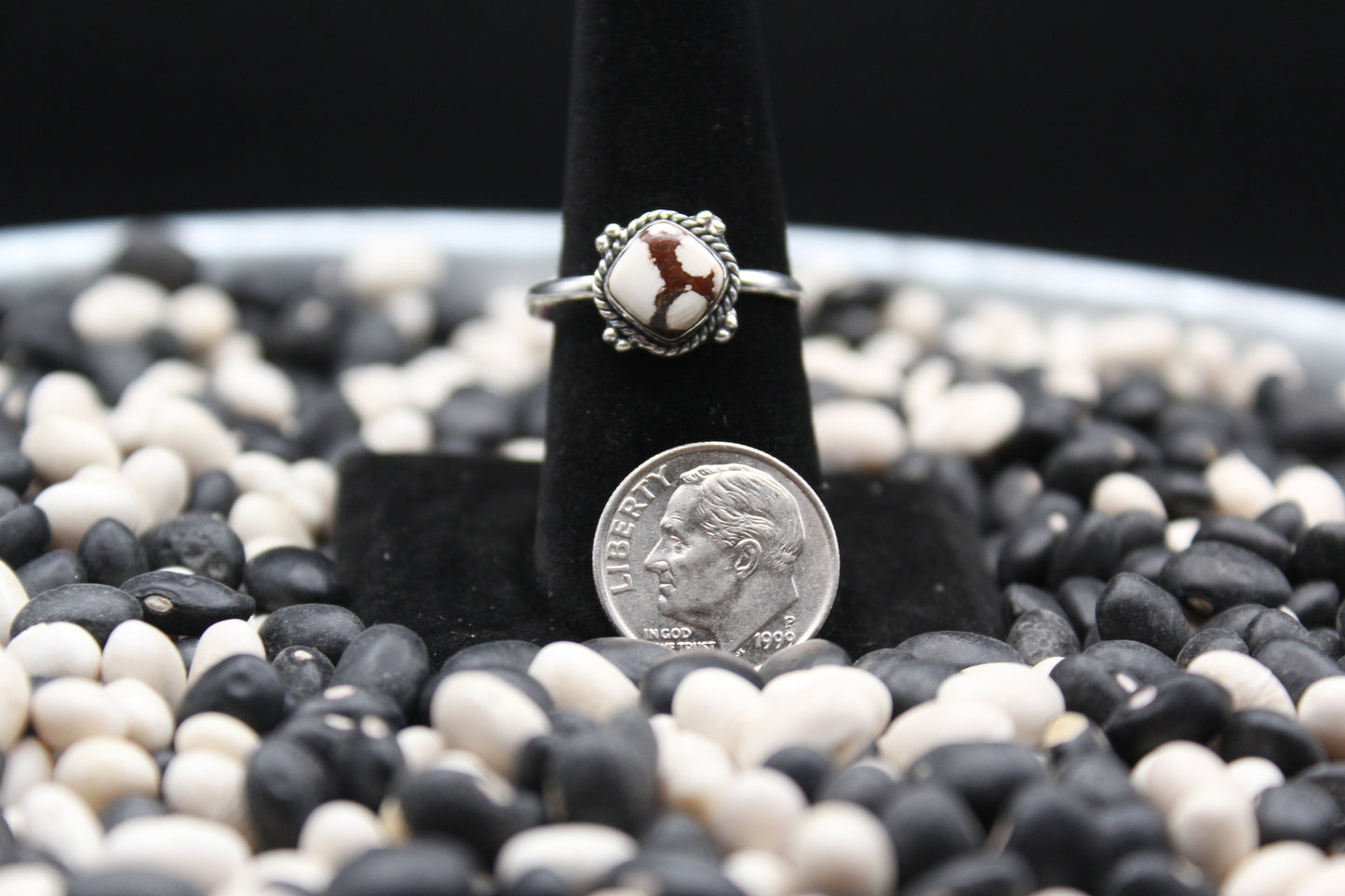 Dainty Sterling Silver Rings – Unique Stone Selection (Size 10 & 10.5)