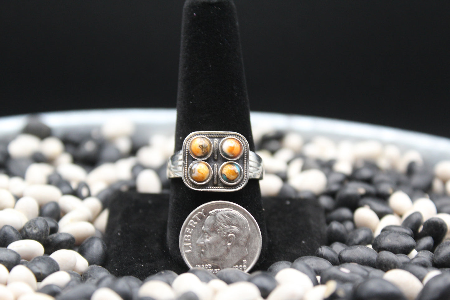 Dainty Sterling Silver Rings – Unique Stone Selection (Size 10 & 10.5)