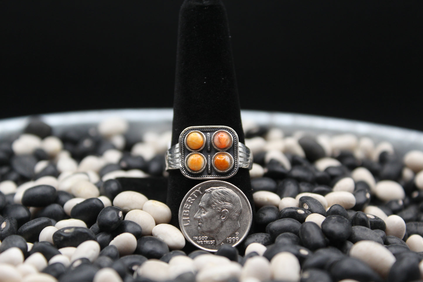 Dainty Sterling Silver Rings – Unique Stone Selection (Size 10 & 10.5)