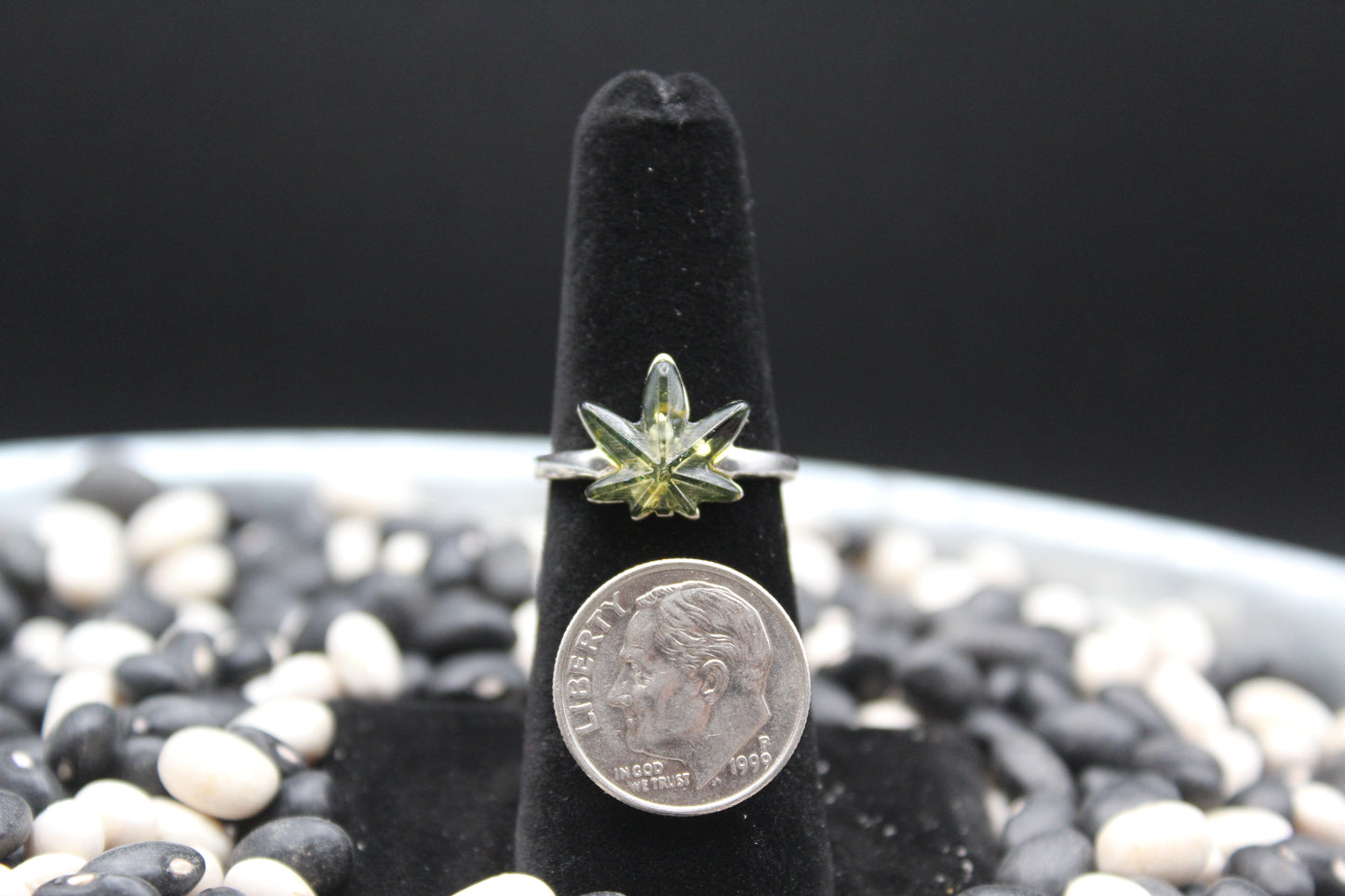 Dainty Sterling Silver Rings – Unique Stone Selection (Size 6)