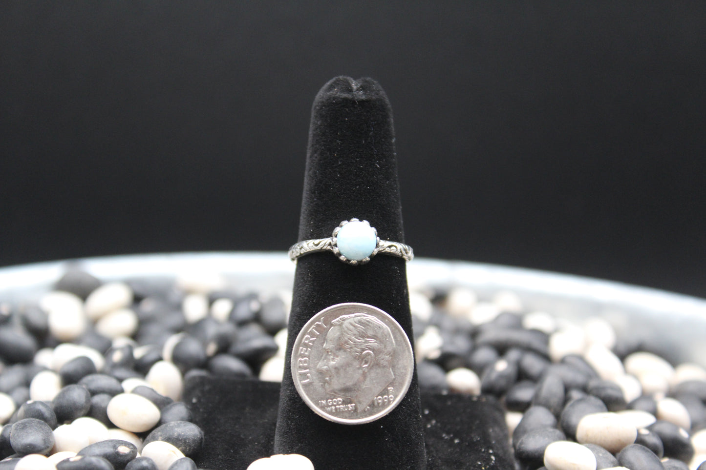 Dainty Sterling Silver Rings – Unique Stone Selection (Size 6)