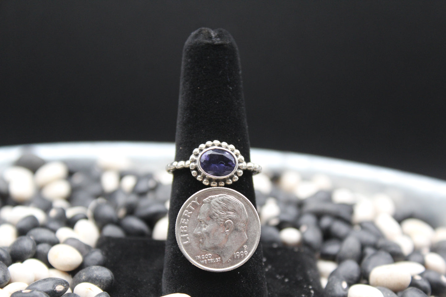 Dainty Sterling Silver Rings – Unique Stone Selection (Size 6)