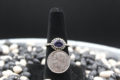 Dainty Sterling Silver Rings – Unique Stone Selection (Size 6)