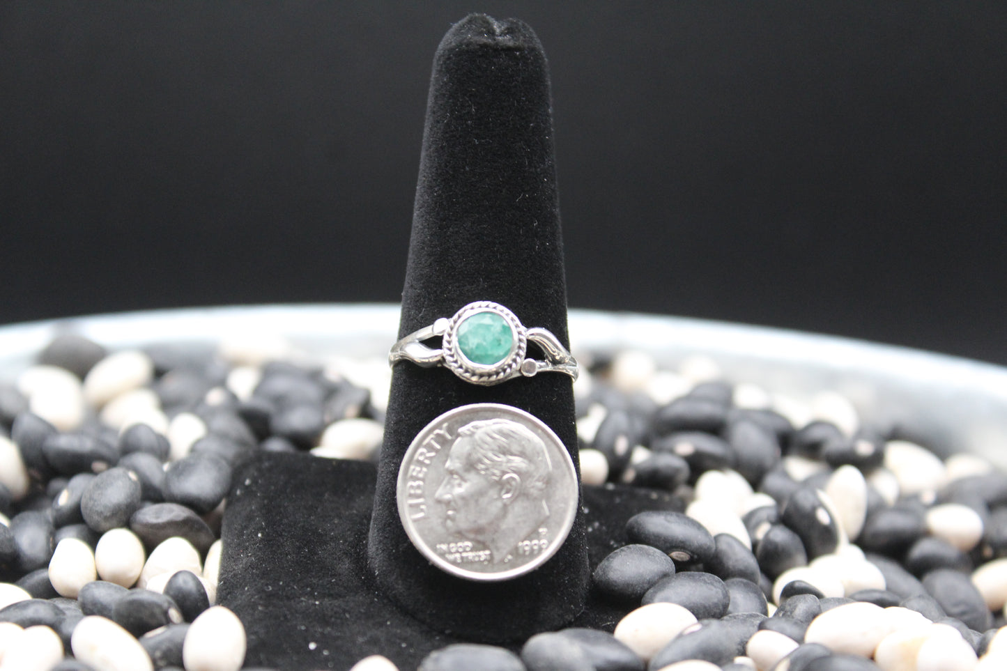 Dainty Sterling Silver Rings – Unique Stone Selection (Size 8)