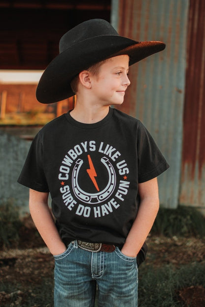 Cowboys Like Us Sure Do Have Fun | Kid's T-Shirt