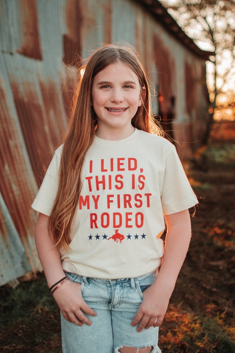 I Lied This is My First Rodeo | Kid's T-Shirt