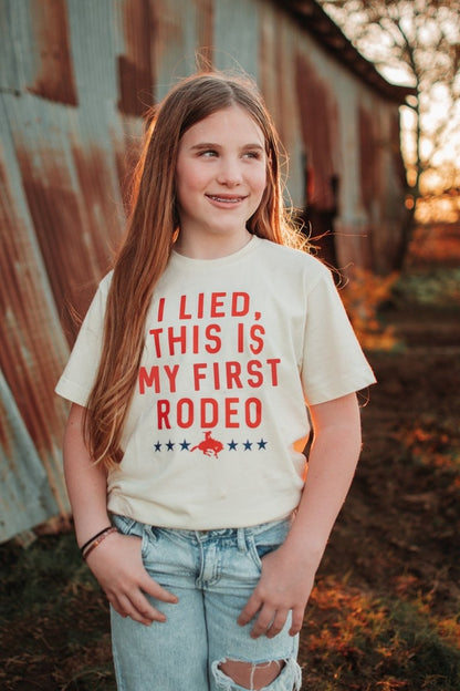 I Lied This is My First Rodeo | Kid's T-Shirt