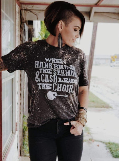 When Hank Brings the Sermon & Cash Leads the Choir | Unisex T-Shirt